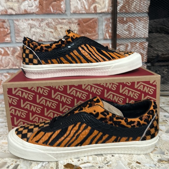 Vans Bold NI Sp 'Mixed Media' Animal Print Leather New vault premium - Picture 2 of 9